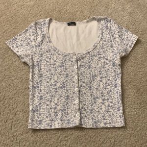 Brandy Melville floral button up